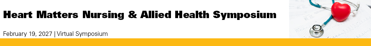 2027 Heart Matters Nursing & Allied Health Symposium Banner